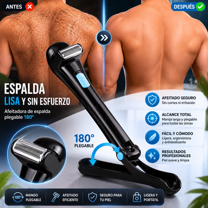 Viréa® Aféitate la espalda tú solo — sin pedir ayuda